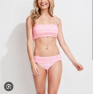 Vinyard Vines Neon Pink Bikini Top Only In Small